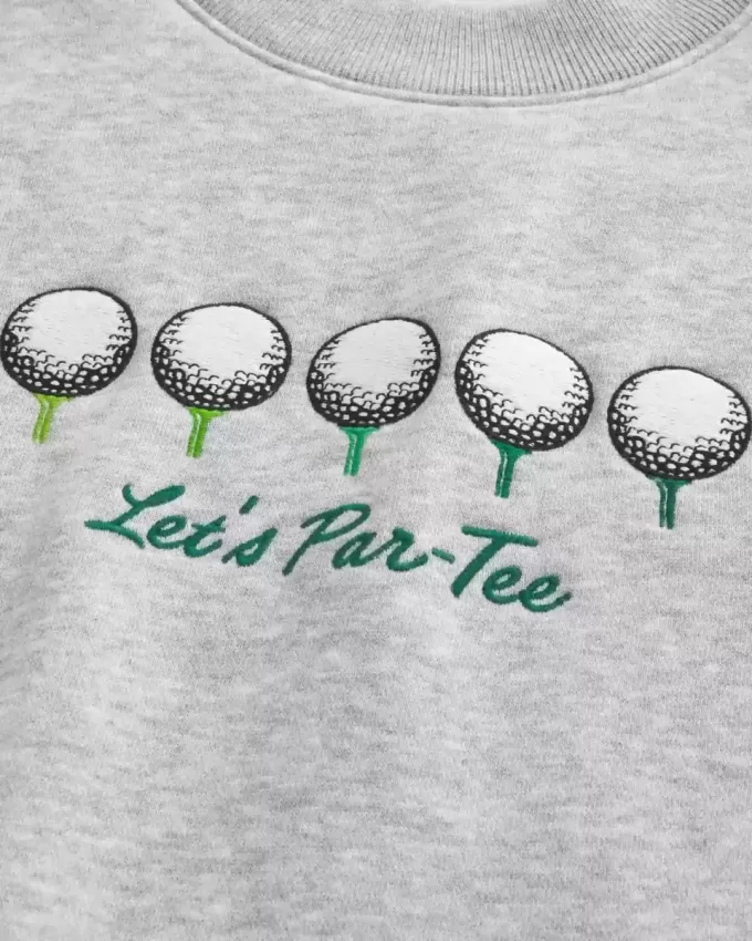 Boxy Golf Graphic Crew Sweatshirt