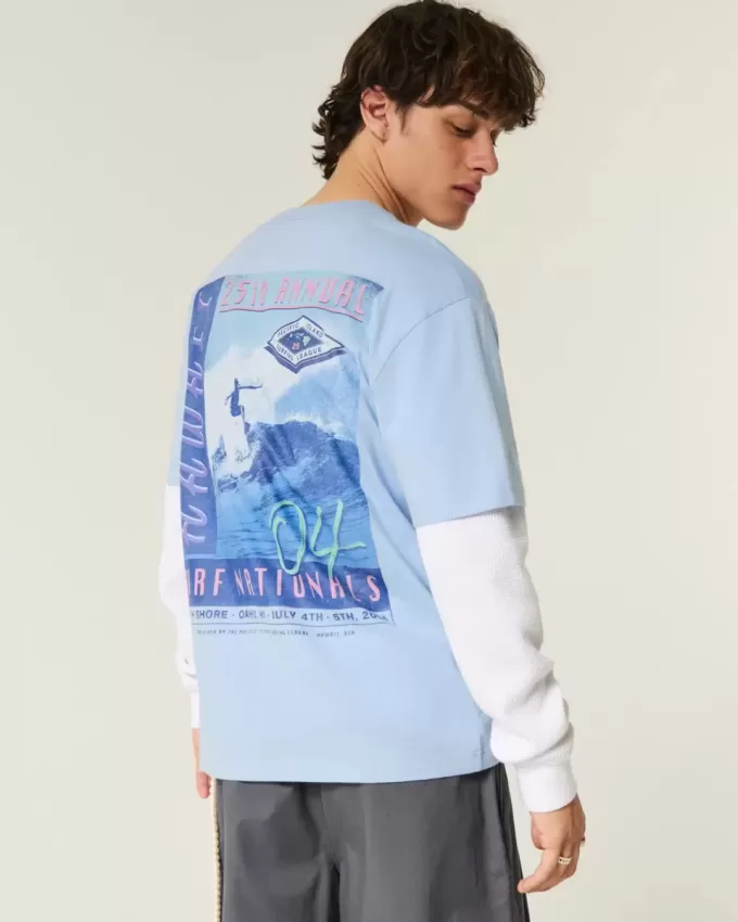 Boxy Hawaii Surf Graphic Tee