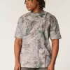 Boxy Heavyweight Camo Crew T-Shirt
