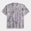 Boxy Heavyweight Camo Crew T-Shirt