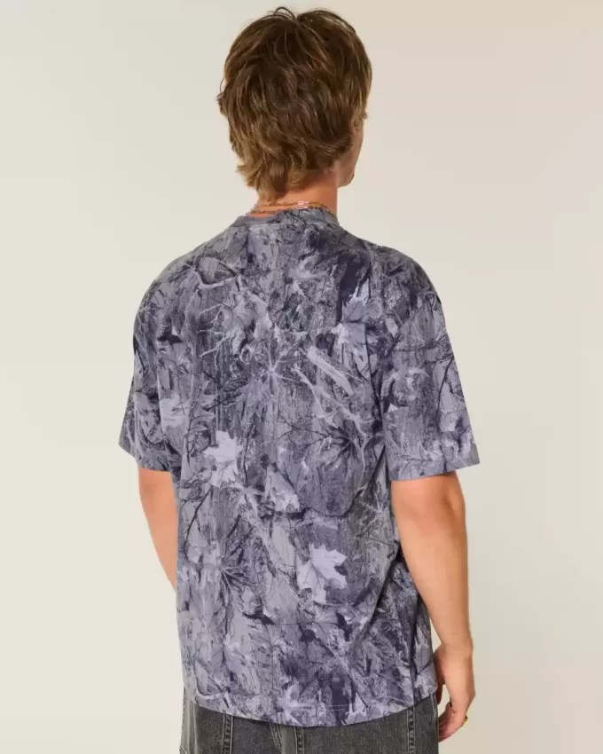 Boxy Heavyweight Camo Crew T-Shirt