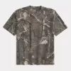 Boxy Heavyweight Camo Crew T-Shirt