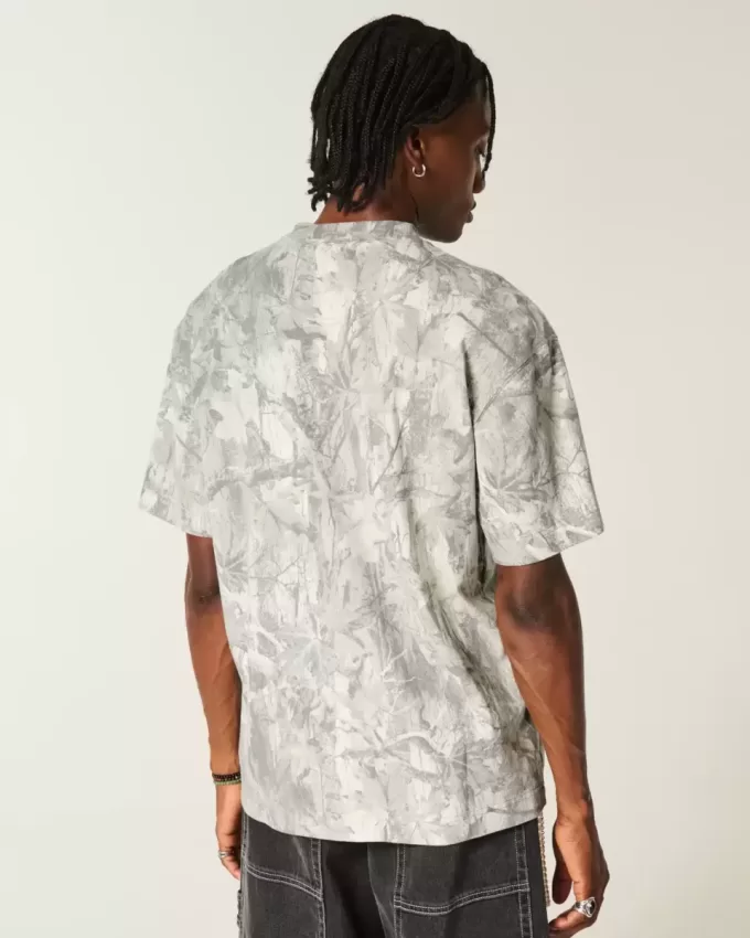 Boxy Heavyweight Camo Dodge Challenger SRT Graphic Tee