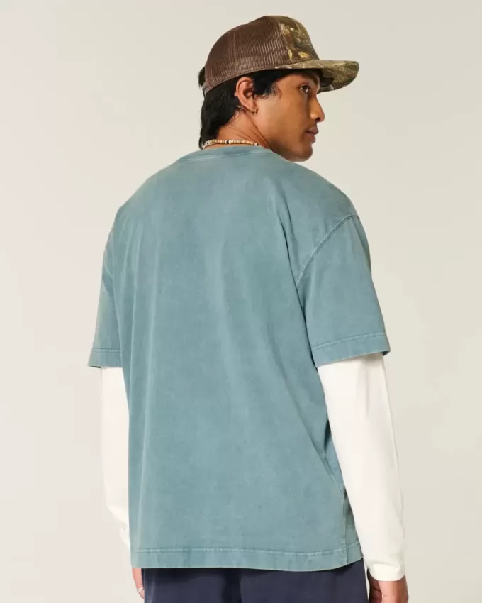 Boxy Heavyweight Costa Rica Graphic Tee