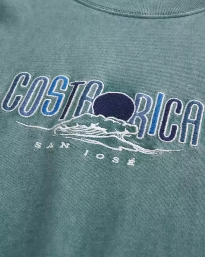 Boxy Heavyweight Costa Rica Graphic Tee