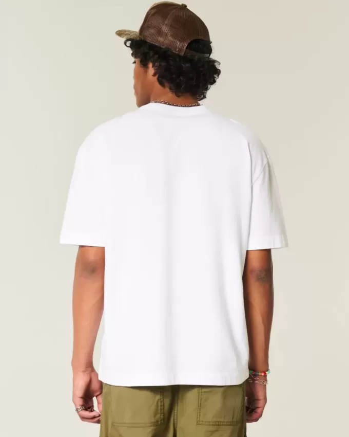 Boxy Heavyweight Cotton Crew T-Shirt