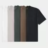 Boxy Heavyweight Cotton Crew T-Shirt 5-Pack