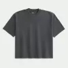 Boxy Heavyweight Crop Washed Crew T-Shirt