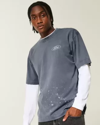 Boxy Heavyweight Ford Graphic Tee