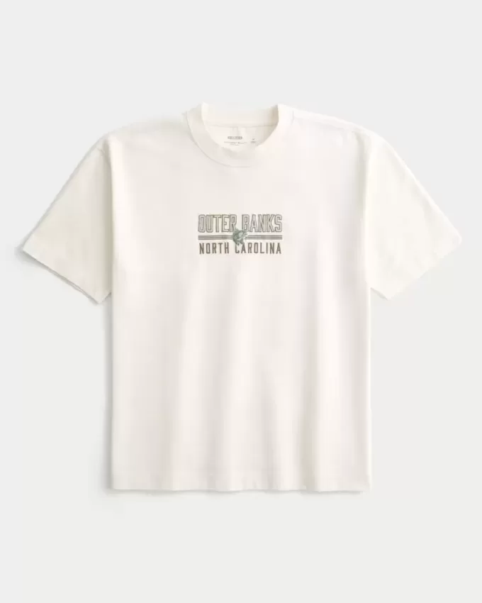 Boxy Heavyweight Outer Banks Graphic Tee