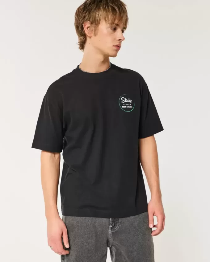 Boxy Heavyweight Stake F1 Team Kick Sauber Graphic Tee