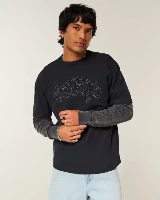 Boxy Heavyweight Tokyo Graphic Tee