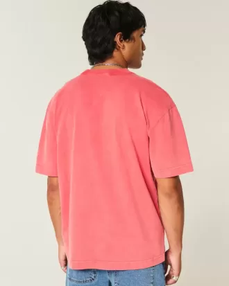 Boxy Heavyweight Washed Cotton Crew T-Shirt