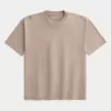 Boxy Heavyweight Washed Cotton Crew T-Shirt