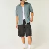 Boxy Linen-Blend Short-Sleeve Shirt