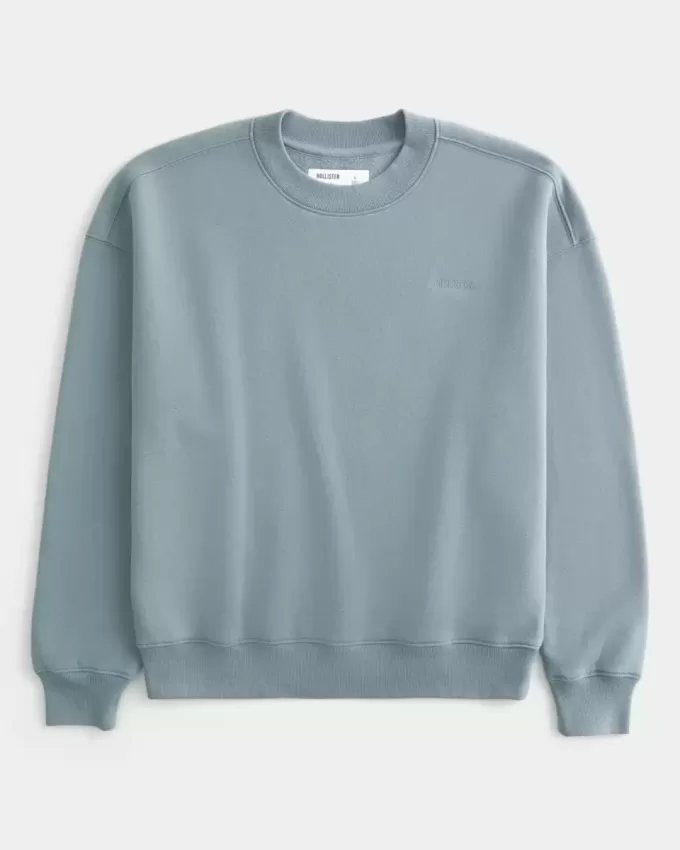 Boxy Logo Crew Sweatshirt