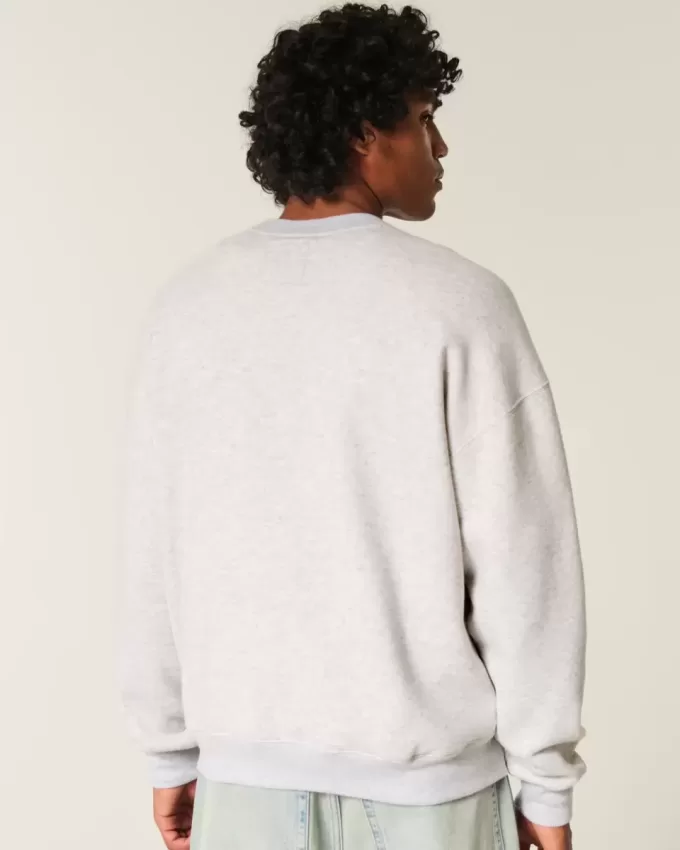 Boxy Paris Saint-Germain Graphic Crew Sweatshirt