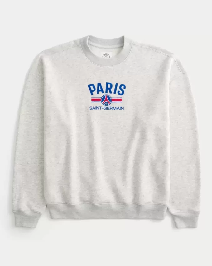 Boxy Paris Saint-Germain Graphic Crew Sweatshirt