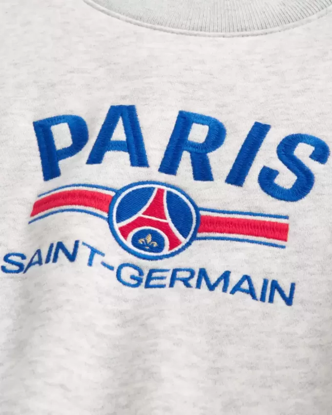 Boxy Paris Saint-Germain Graphic Crew Sweatshirt
