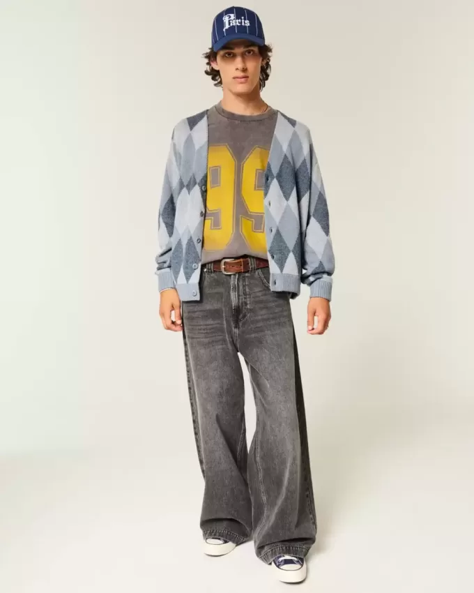 Boxy Pattern Cardigan