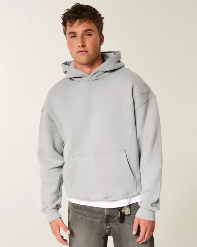 Boxy Seamed Hoodie