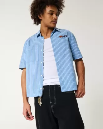 Boxy Short-Sleeve Chevrolet Corvette Graphic Shirt