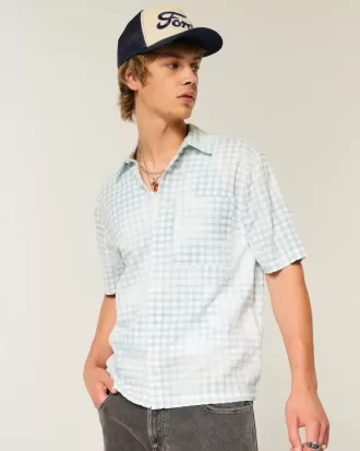 Boxy Short-Sleeve Pocket Shirt