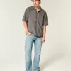 Boxy Short-Sleeve Pocket Shirt