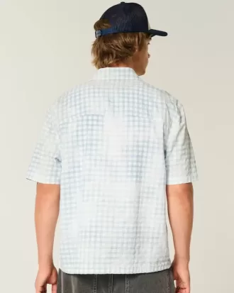 Boxy Short-Sleeve Pocket Shirt