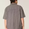Boxy Short-Sleeve Pocket Shirt