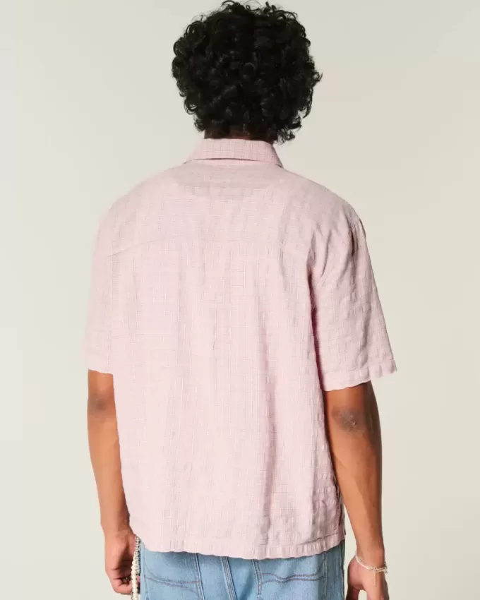 Boxy Short-Sleeve Pocket Shirt