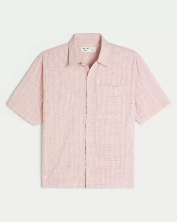 Boxy Short-Sleeve Pocket Shirt