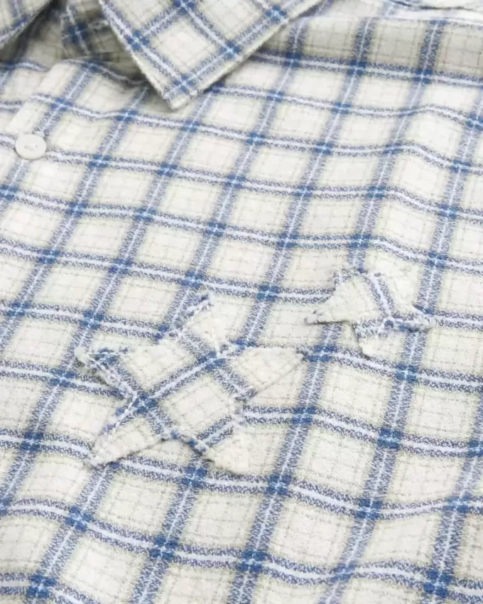 Boxy Short-Sleeve Star Applique Shirt