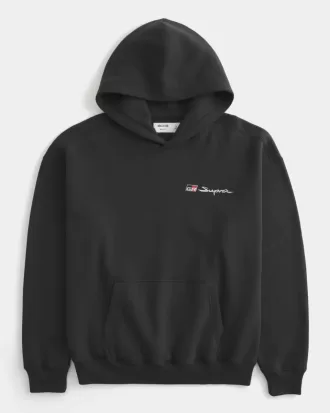 Boxy Toyota Supra Graphic Hoodie