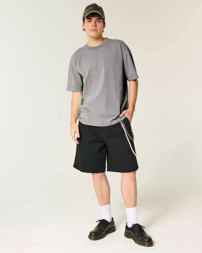 Boxy Washed Heavyweight Crew T-Shirt