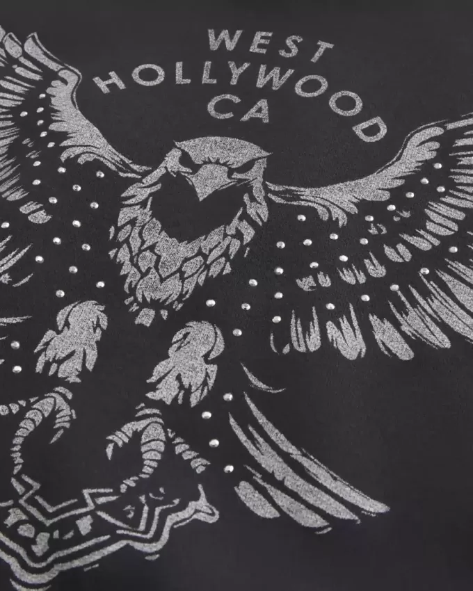 Boxy West Hollywood Graphic Hoodie