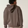Boxy Zip-Up Hoodie