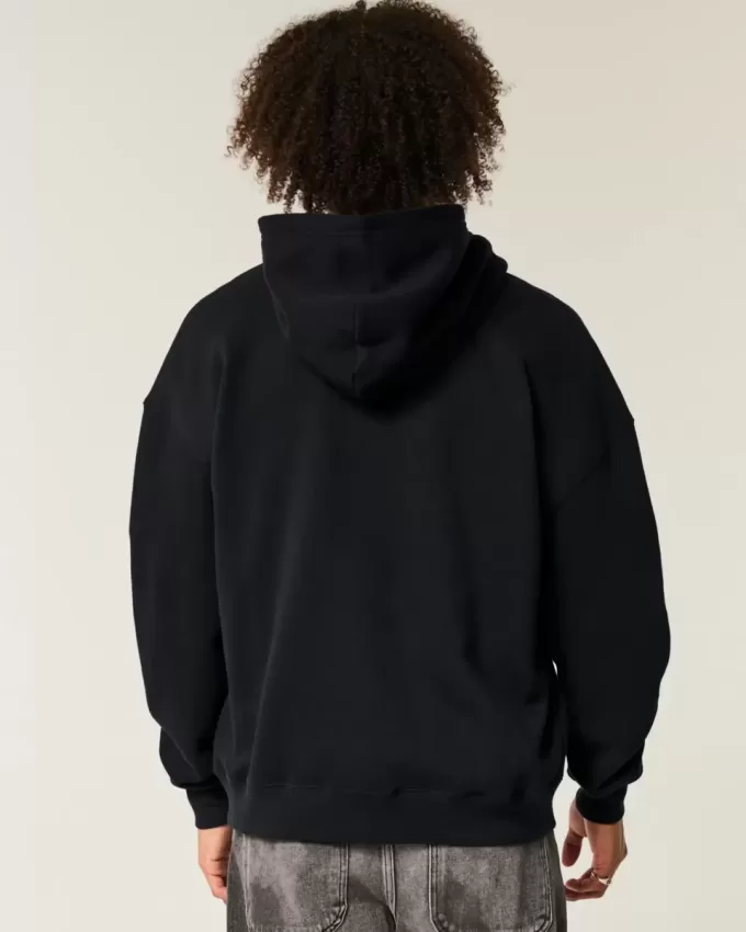 Boxy Zip-Up Hoodie