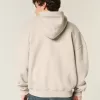 Boxy Zip-Up Hoodie
