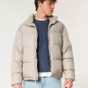 Boxy Zip-Up Puffer Jacket