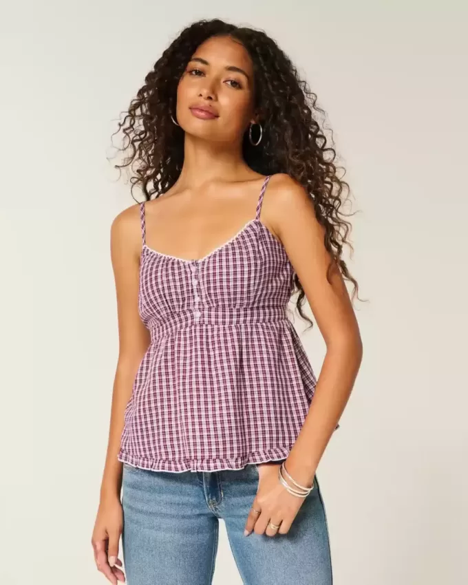 Button Babydoll Top