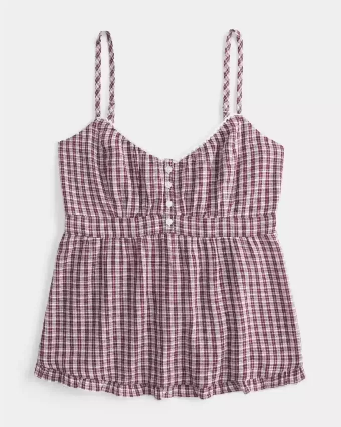 Button Babydoll Top