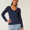 Cable-Knit Icon V-Neck Sweater