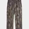 Camo Baggy Cargo Track Pants