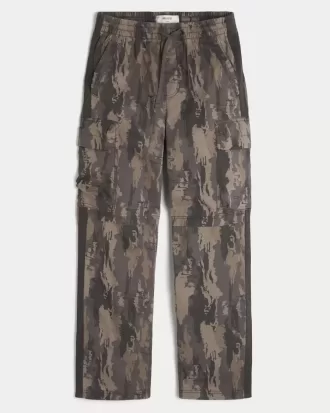 Camo Baggy Cargo Track Pants