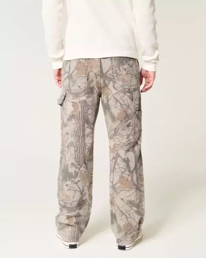 Camo Baggy Carpenter Pants