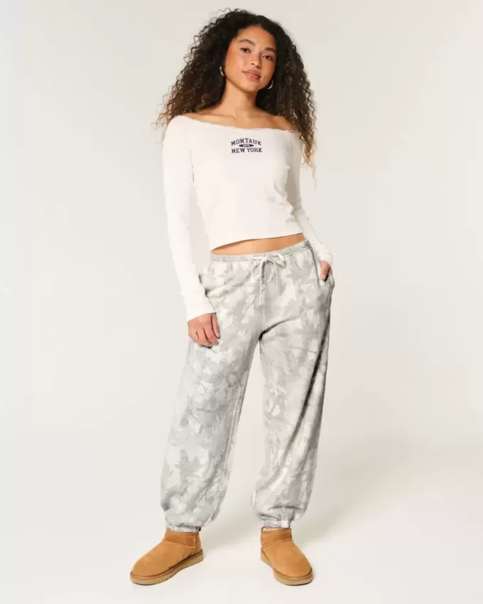 Camo Baggy Fleece Joggers