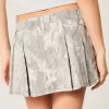 Camo Pleated Mini Skort