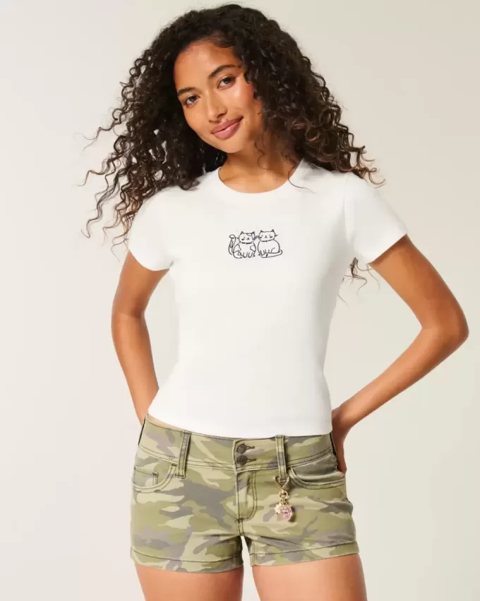 Cat Graphic Baby Tee