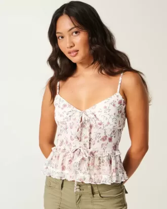 Chiffon Ruffle Cami